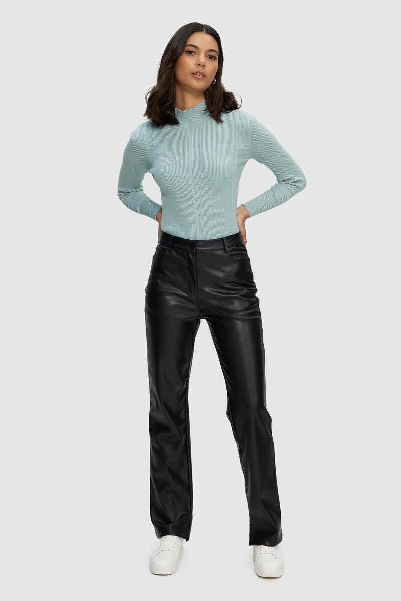 Kuwalla Tee - Leather Straight Fit Pant – Glam Slam Clothing