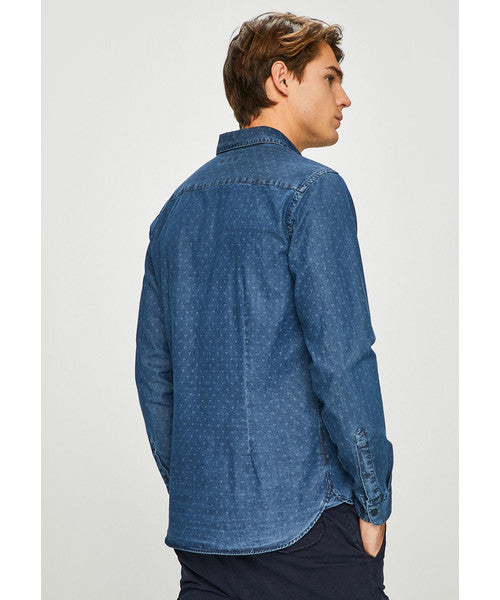 Casual Friday - Printed Denim Button-Up
