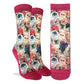 Good Luck Sock - Floral Cats
