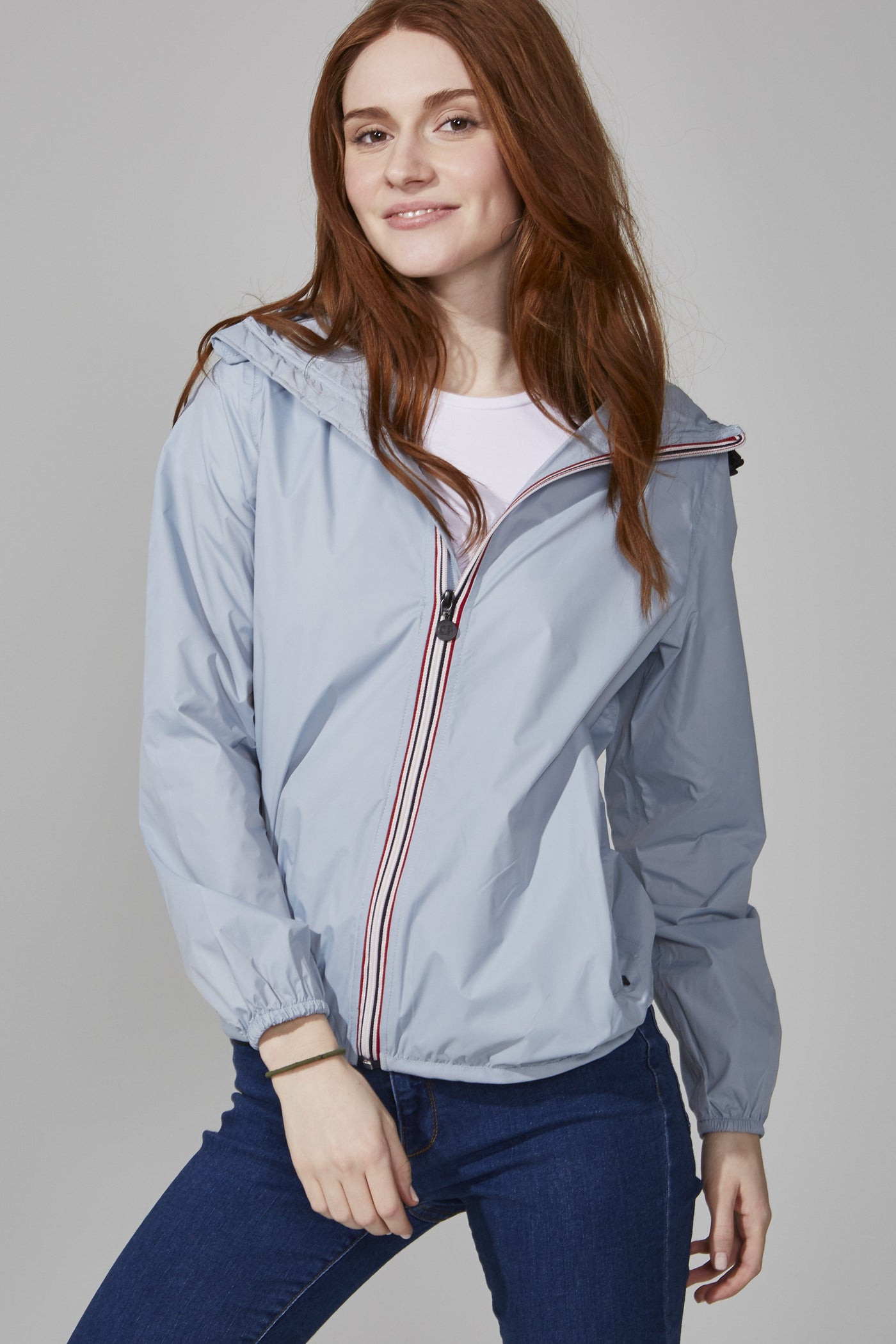 O8 Lifestyle - Sloane Full Zip Packable Rain Jacket