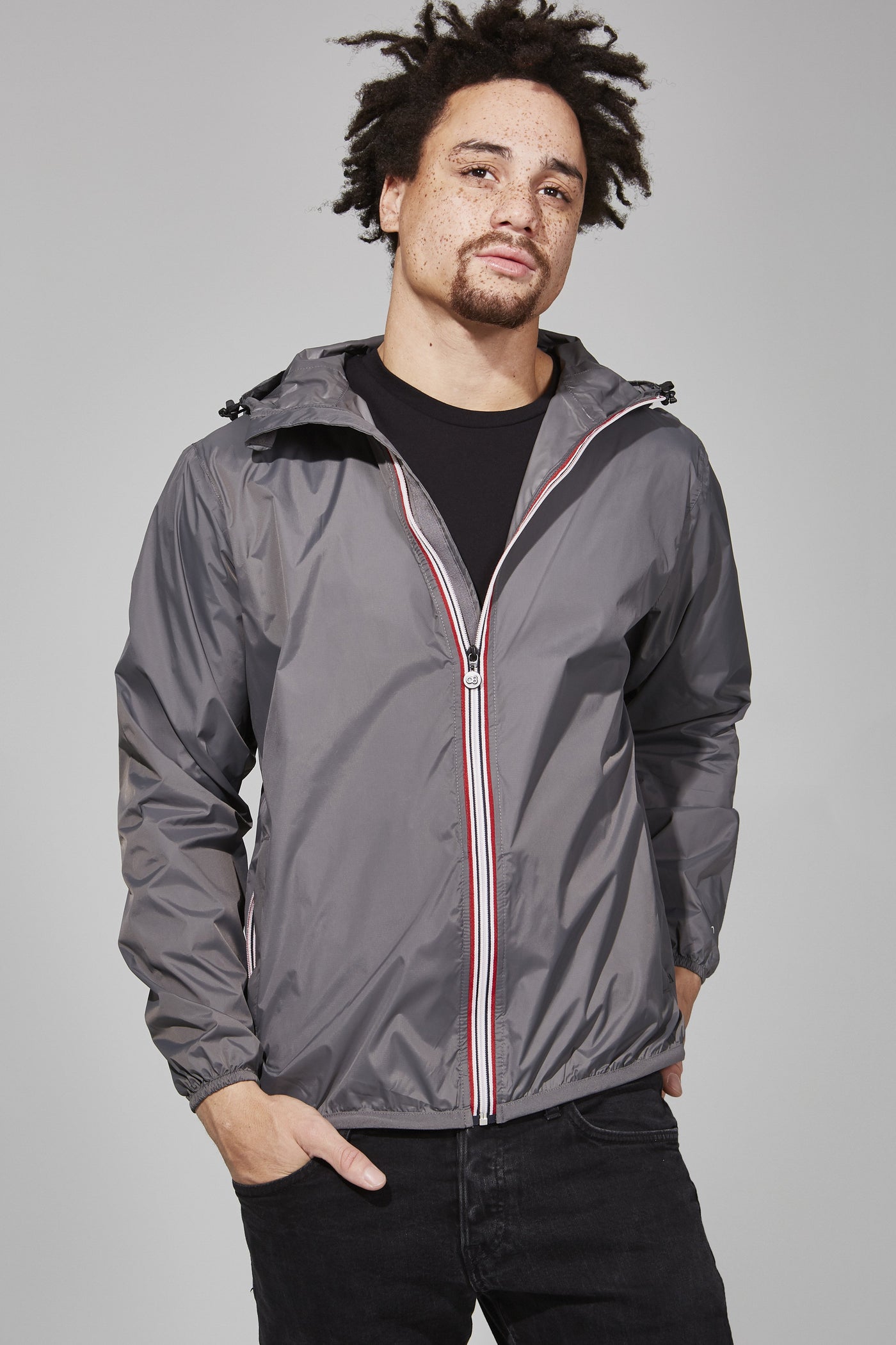 O8 Lifestyle - Max Full Zip Packable Rain Jacket