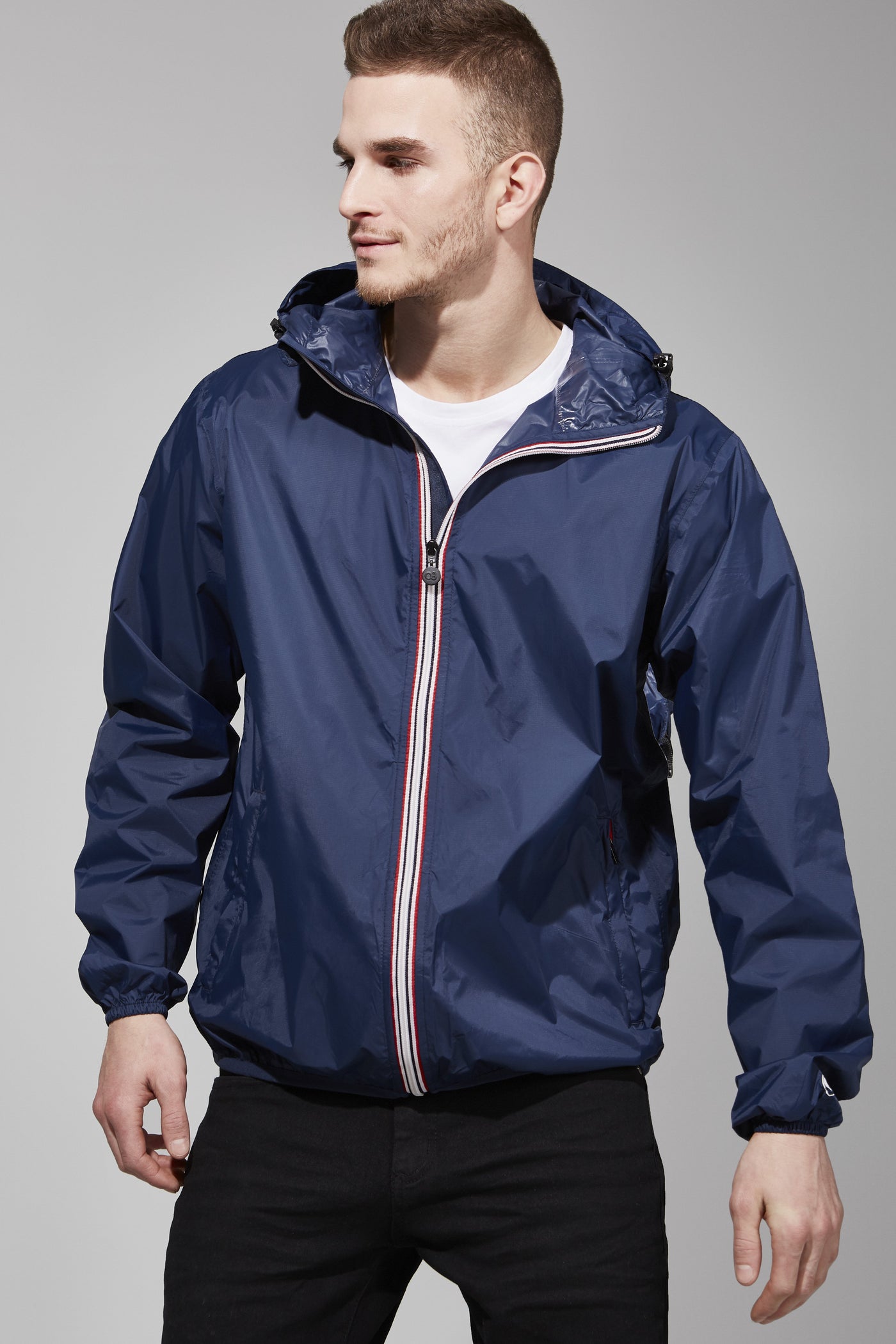 O8 Lifestyle - Max Full Zip Packable Rain Jacket