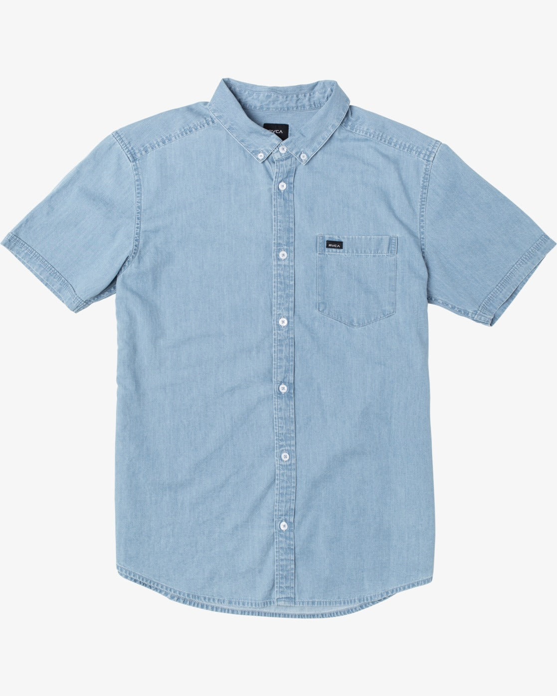 RVCA - Hastings Denim Short Sleeve Button Up