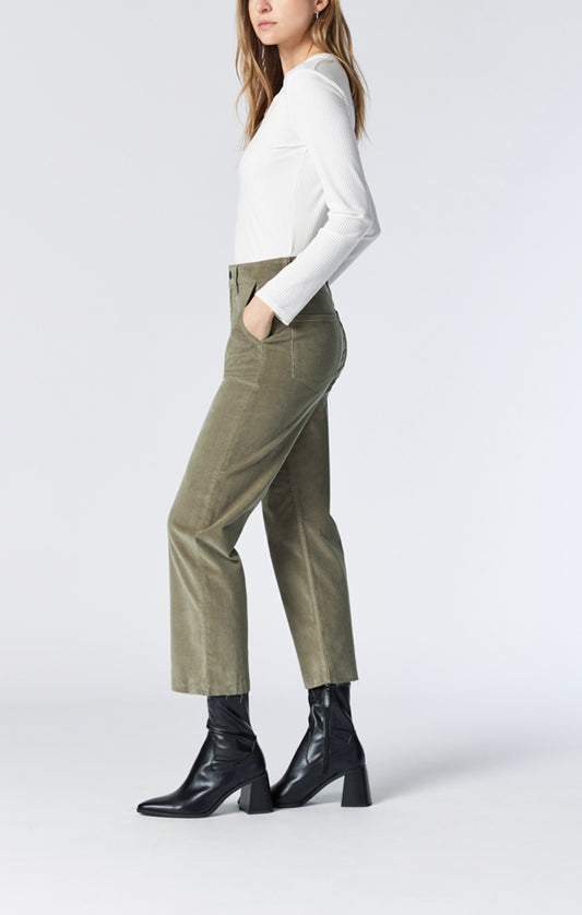 HangQiao White Bell-Bottom Pants Women Button High Waist Flare Pants New  Trousers Slim Casual Elegant Work Wear Wide Leg Pant